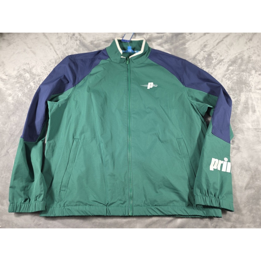 NWT Prince Pickleball Tennis Green‎ Windbreaker Full Zip L/S Jacket Mens XL